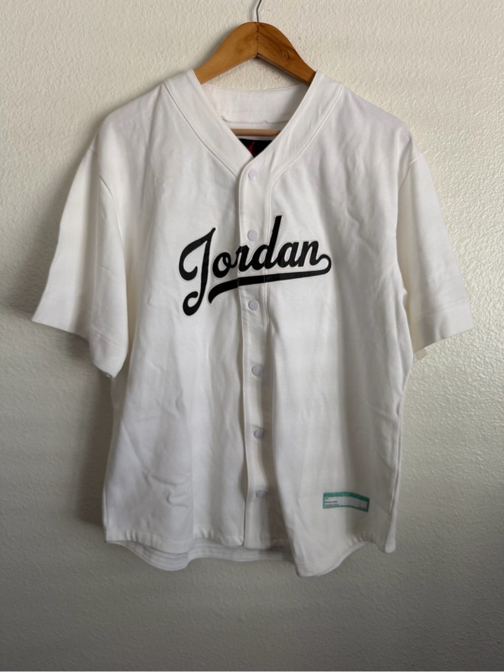 Nike Air Jordan Flight MVP Baseball Jersey Athletic FN4663-100 Men's Size Medium